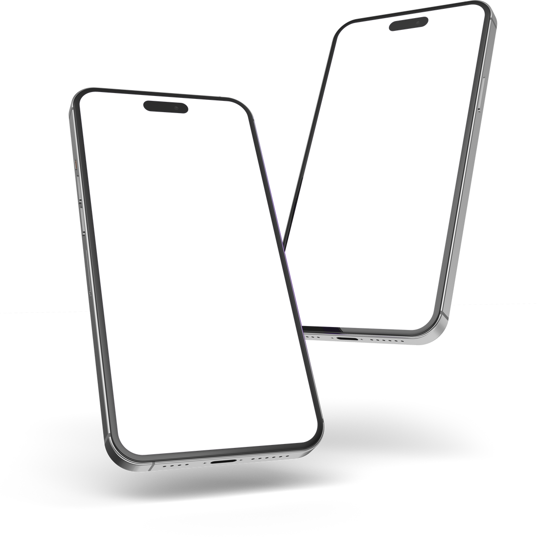 Smartphone realistic 3d render illustration with transparent background